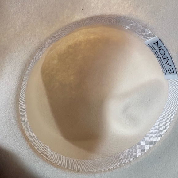 Eaton Vintage Cream Fedora Wool Women's Hat - Picture 7 of 9